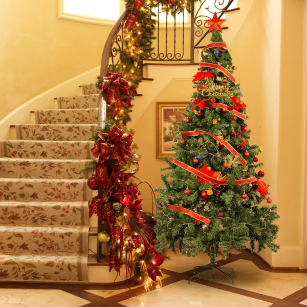 Doctorpaintz 7 Ft Christmas Tree Set with string light for Indoor